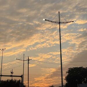 Golden hour shot of the clouds in Chandigarh