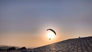 Paragliding shot taken in Bir Billing