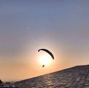 Paragliding shot taken in Bir Billing